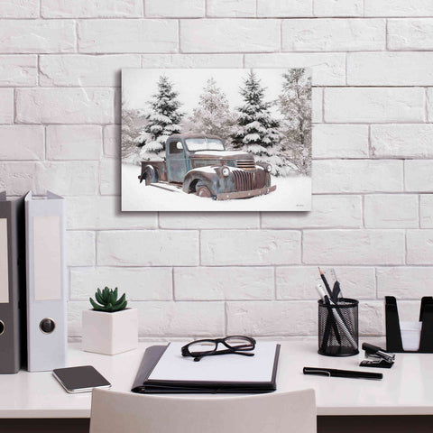 Image of 'Chevy at the Tree Farm' by Lori Deiter, Canvas Wall Art,16 x 12