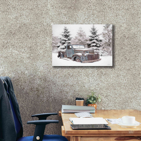 Image of 'Chevy at the Tree Farm' by Lori Deiter, Canvas Wall Art,24 x 20