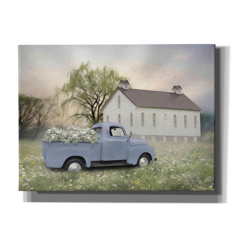 Image of 'Blue Ford at Barn' by Lori Deiter, Canvas Wall Art
