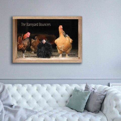 Image of 'Barnyard Bouncers' by Lori Deiter, Canvas Wall Art,60 x 40