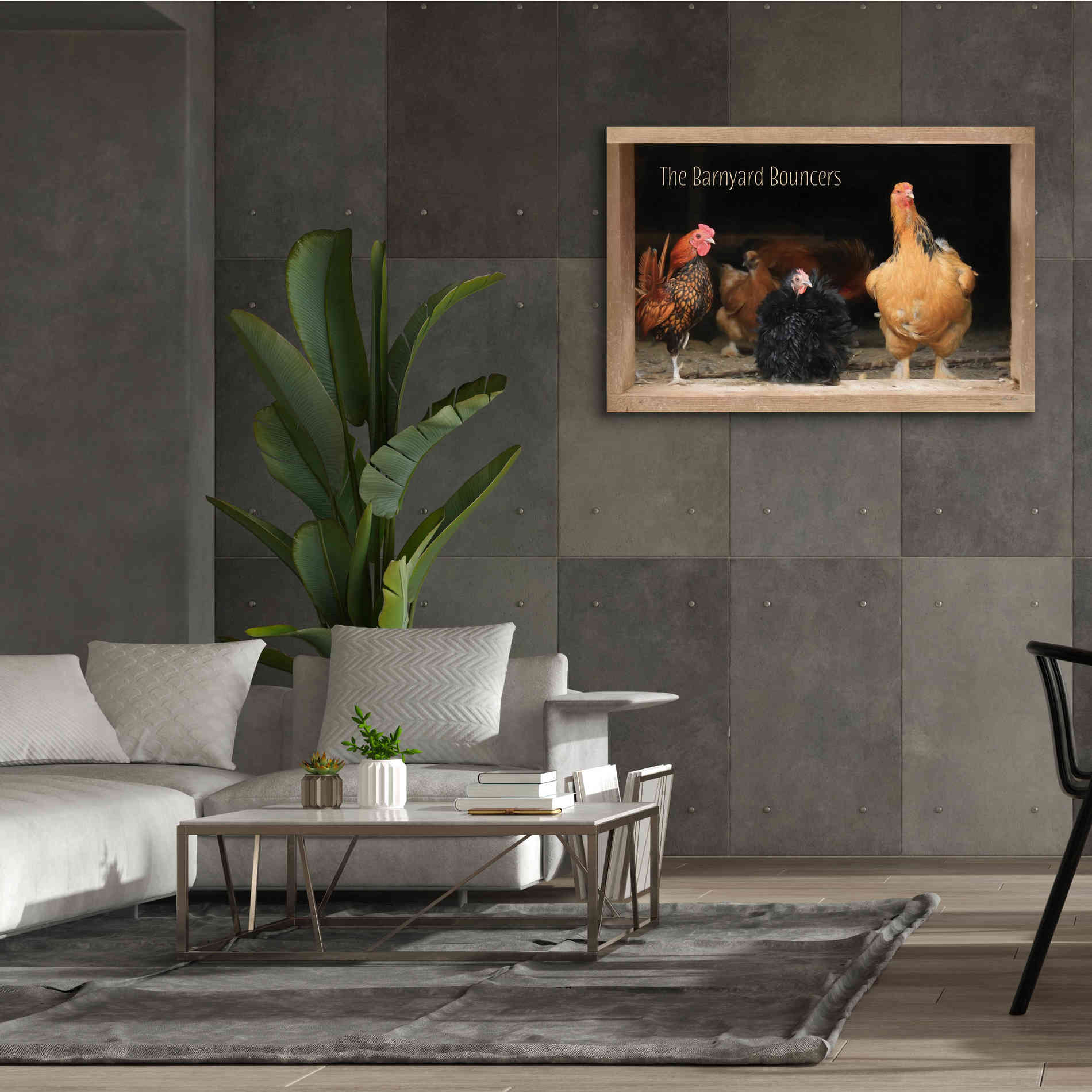 'Barnyard Bouncers' by Lori Deiter, Canvas Wall Art,60 x 40
