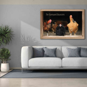 'Barnyard Bouncers' by Lori Deiter, Canvas Wall Art,60 x 40