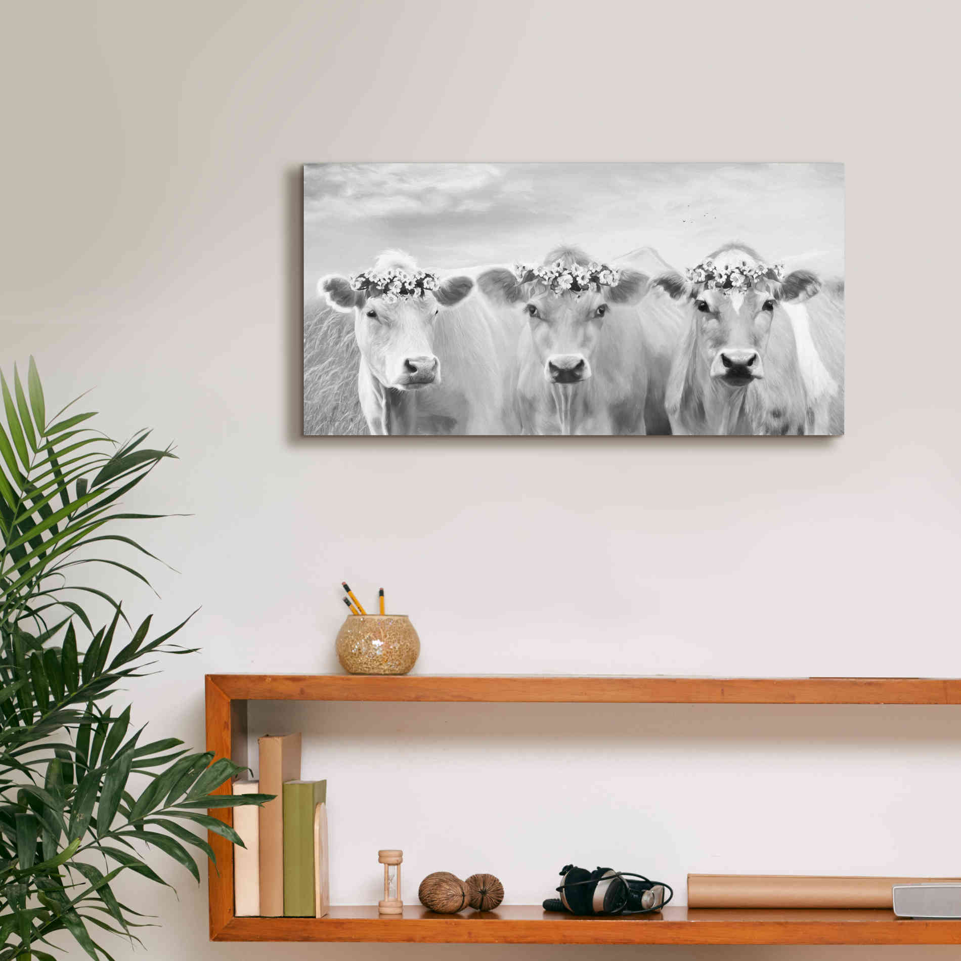 'The Flower Girls' by Lori Deiter, Canvas Wall Art,24 x 12
