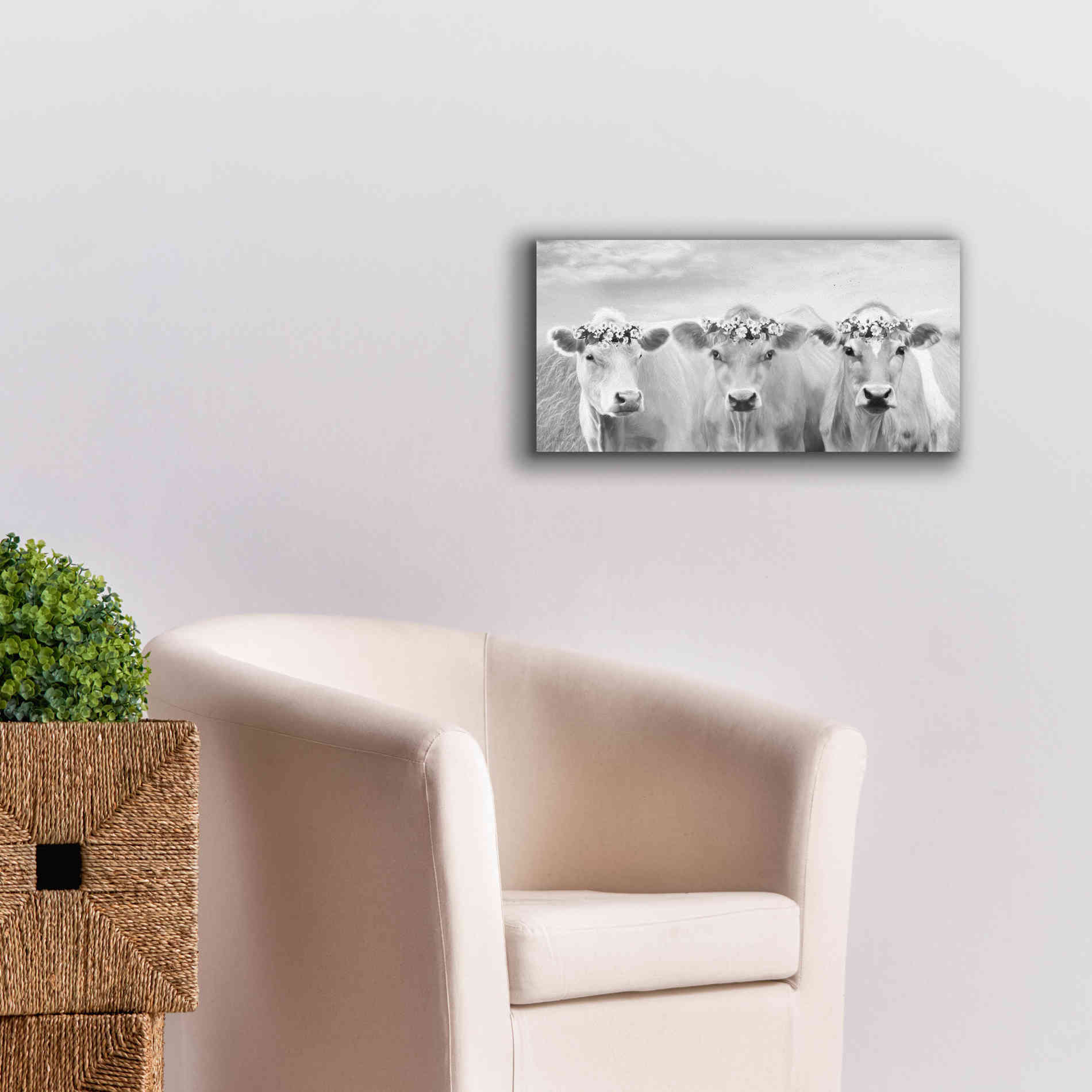 'The Flower Girls' by Lori Deiter, Canvas Wall Art,24 x 12