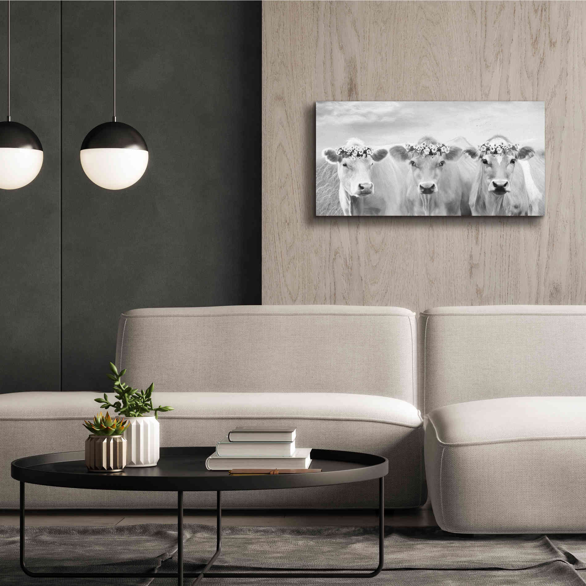 'The Flower Girls' by Lori Deiter, Canvas Wall Art,40 x 20