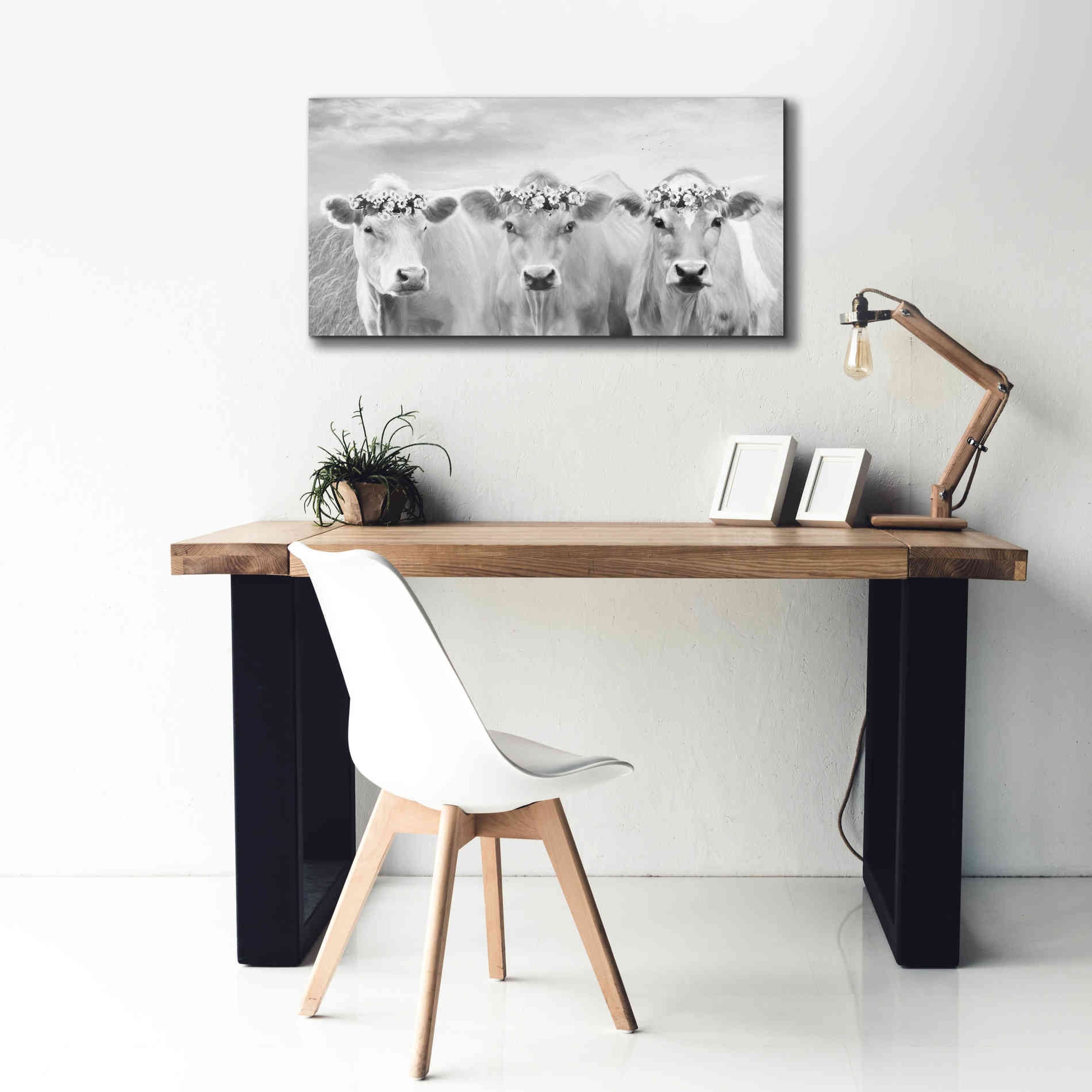 'The Flower Girls' by Lori Deiter, Canvas Wall Art,40 x 20