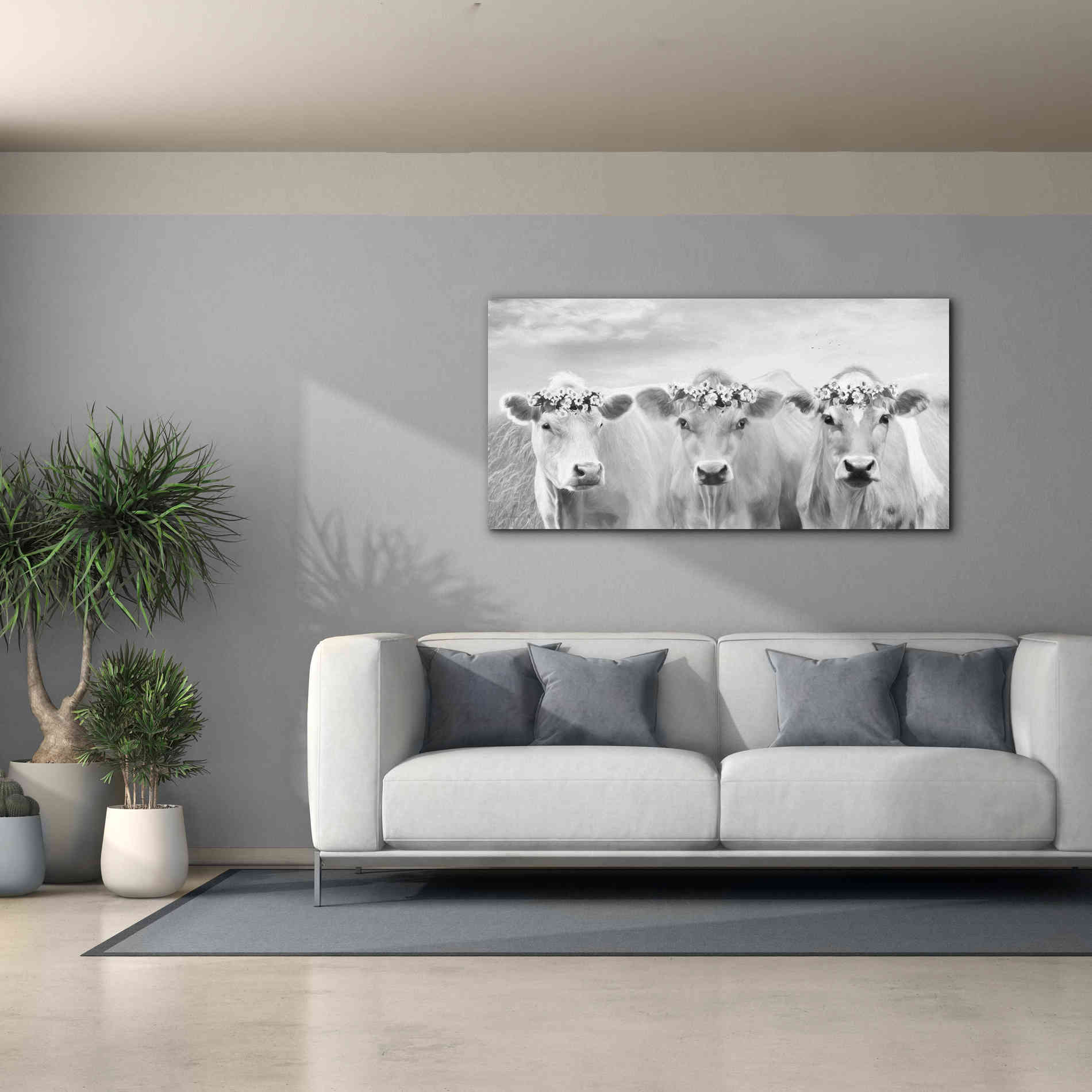 'The Flower Girls' by Lori Deiter, Canvas Wall Art,60 x 30
