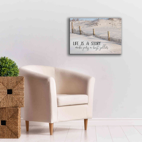 Image of 'Life is a Story' by Lori Deiter, Canvas Wall Art,26 x 18