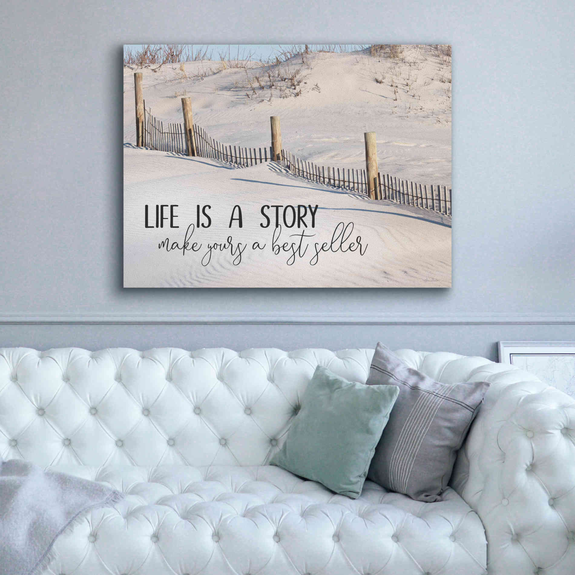 'Life is a Story' by Lori Deiter, Canvas Wall Art,54 x 40