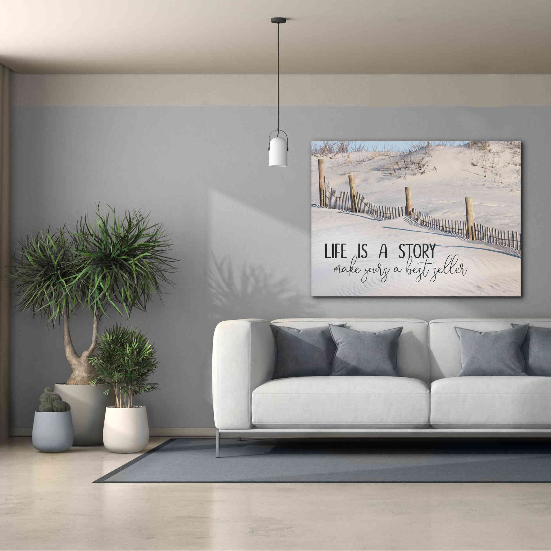 'Life is a Story' by Lori Deiter, Canvas Wall Art,54 x 40