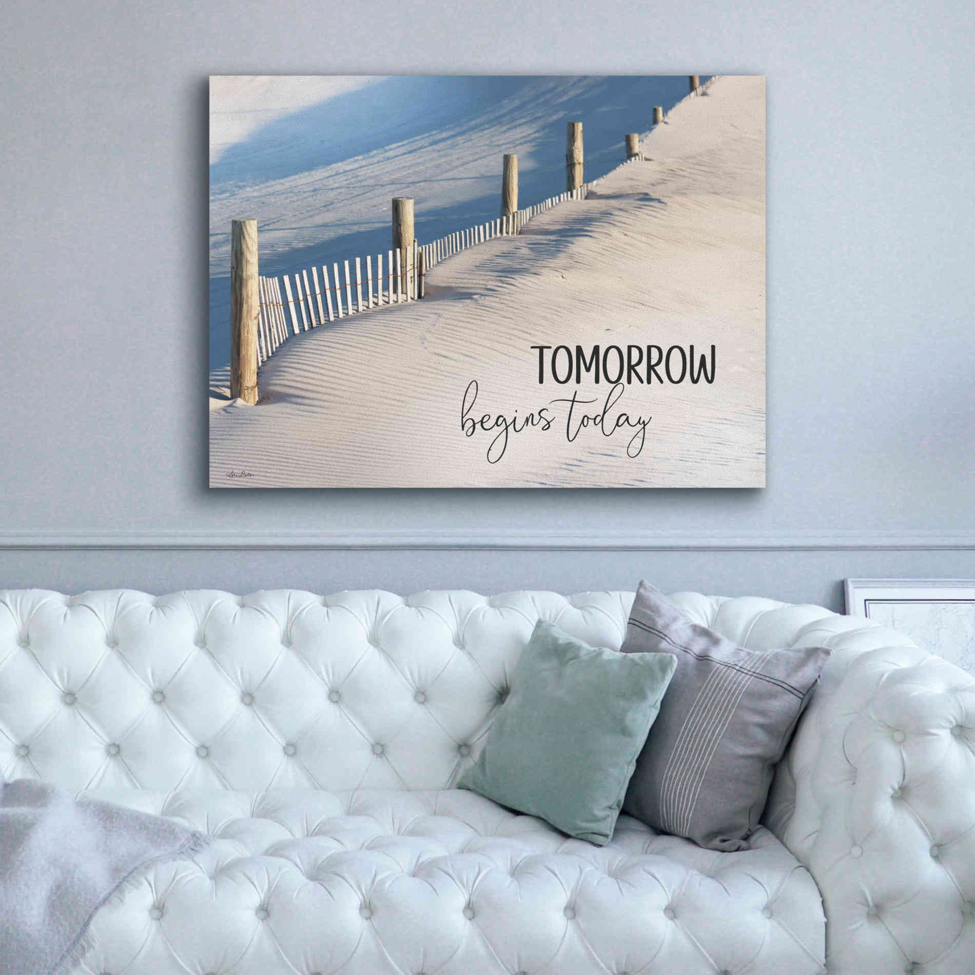 'Tomorrow Begins Today' by Lori Deiter, Canvas Wall Art,54 x 40