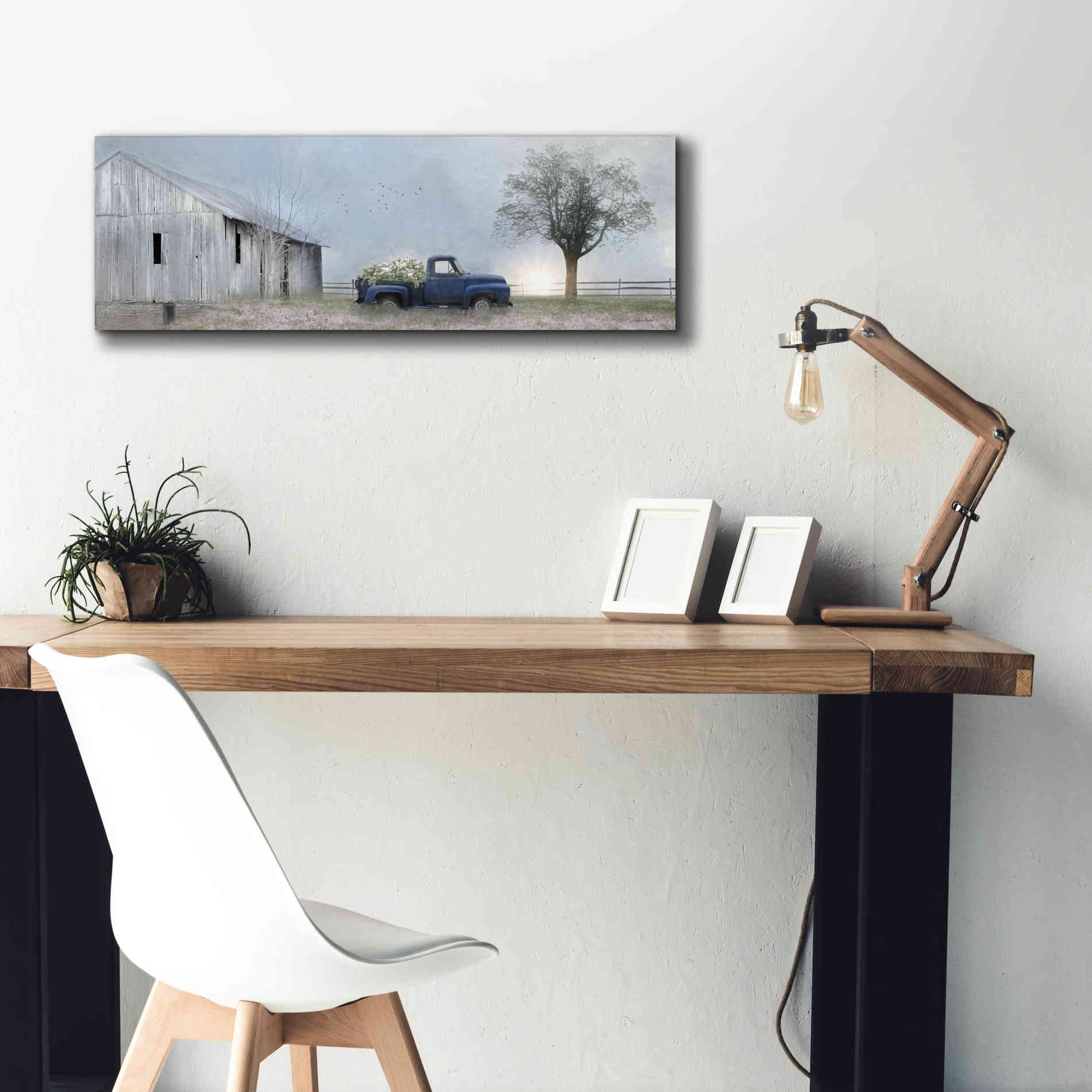 'Jonestown Barn' by Lori Deiter, Canvas Wall Art,36 x 12