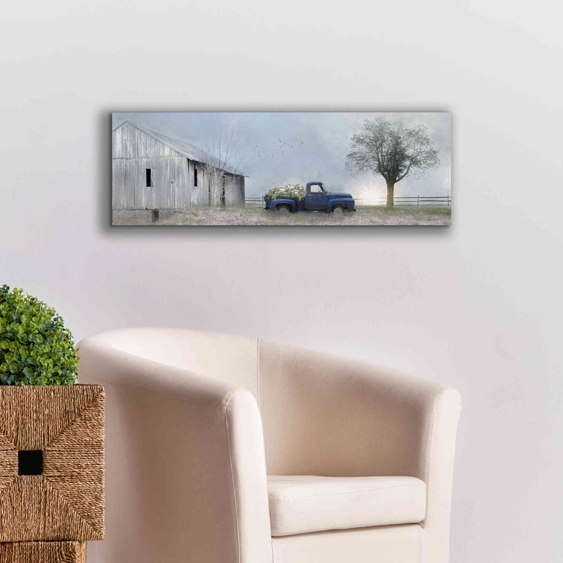 'Jonestown Barn' by Lori Deiter, Canvas Wall Art,36 x 12