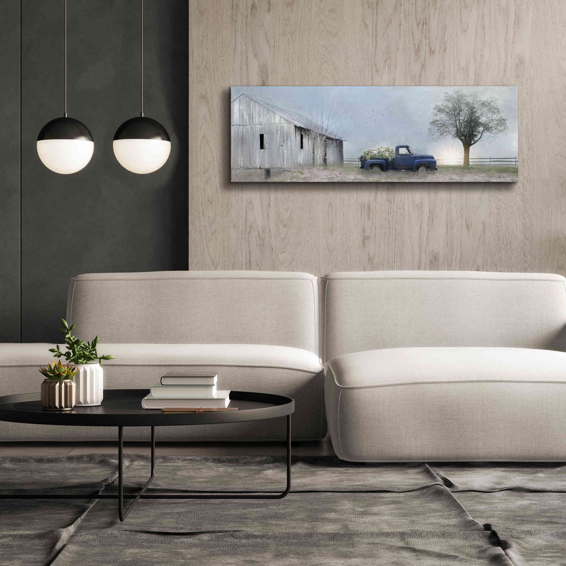 'Jonestown Barn' by Lori Deiter, Canvas Wall Art,60 x 20