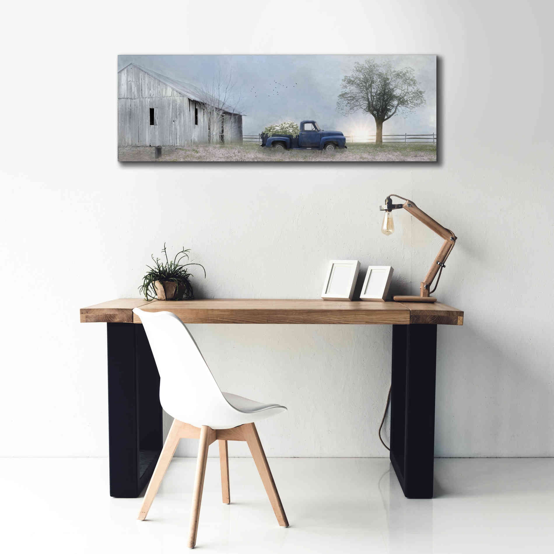 'Jonestown Barn' by Lori Deiter, Canvas Wall Art,60 x 20