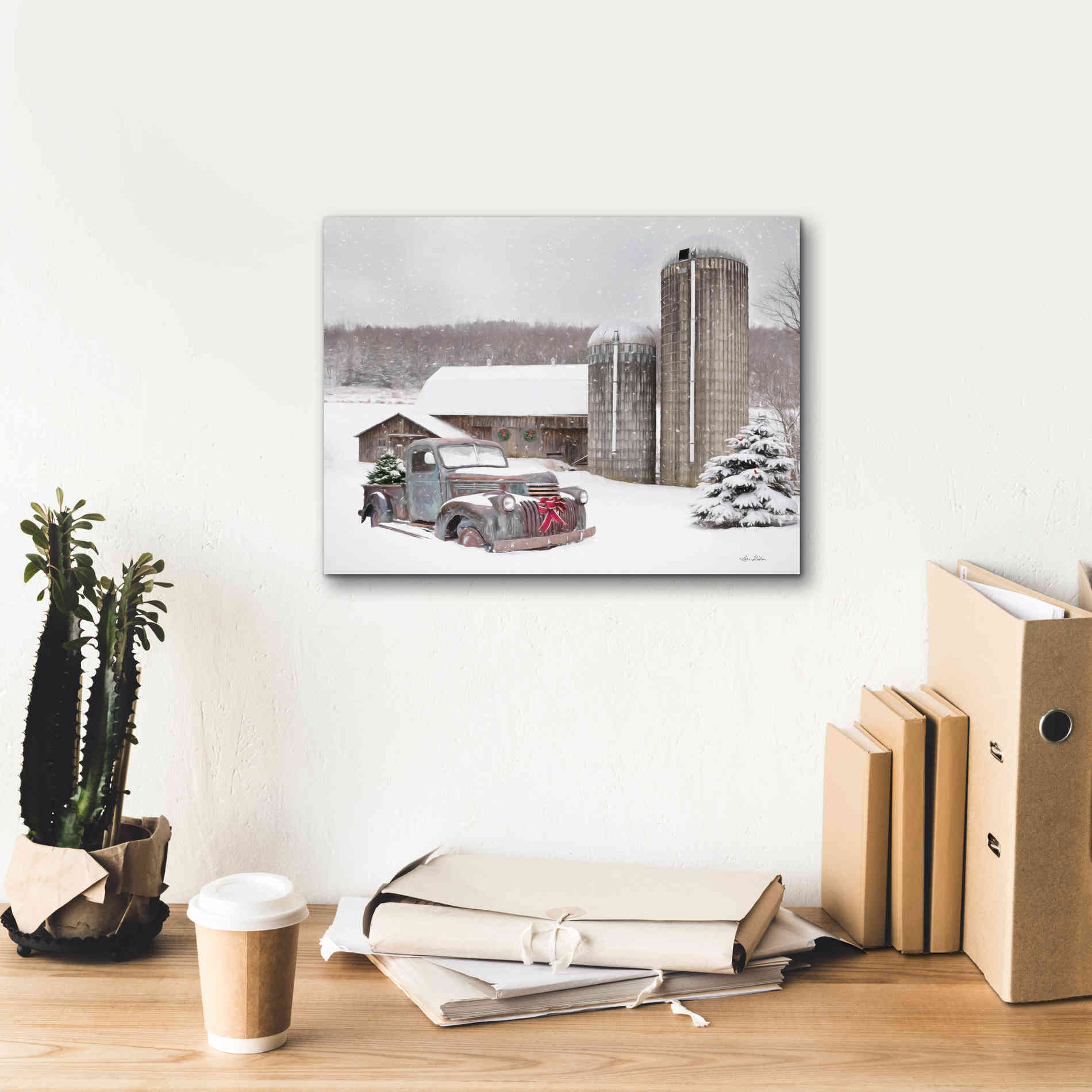 'North Country Christmas' by Lori Deiter, Canvas Wall Art,16 x 12