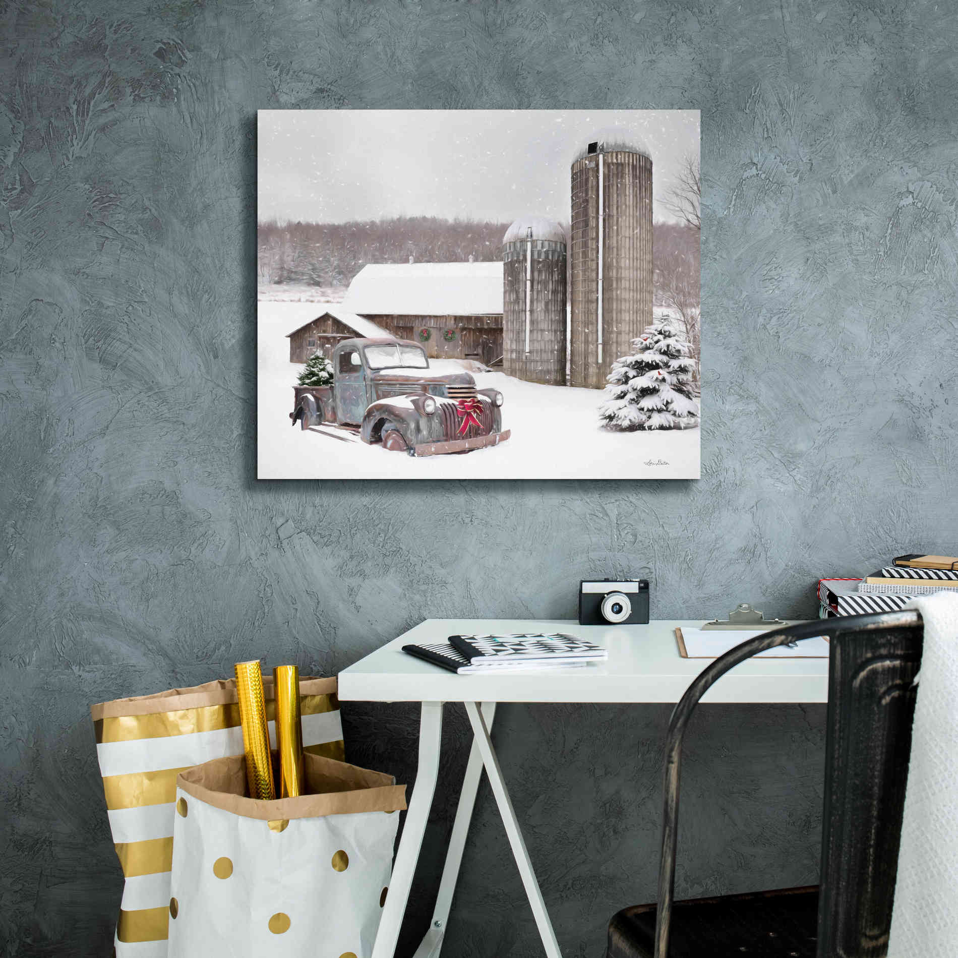 'North Country Christmas' by Lori Deiter, Canvas Wall Art,24 x 20