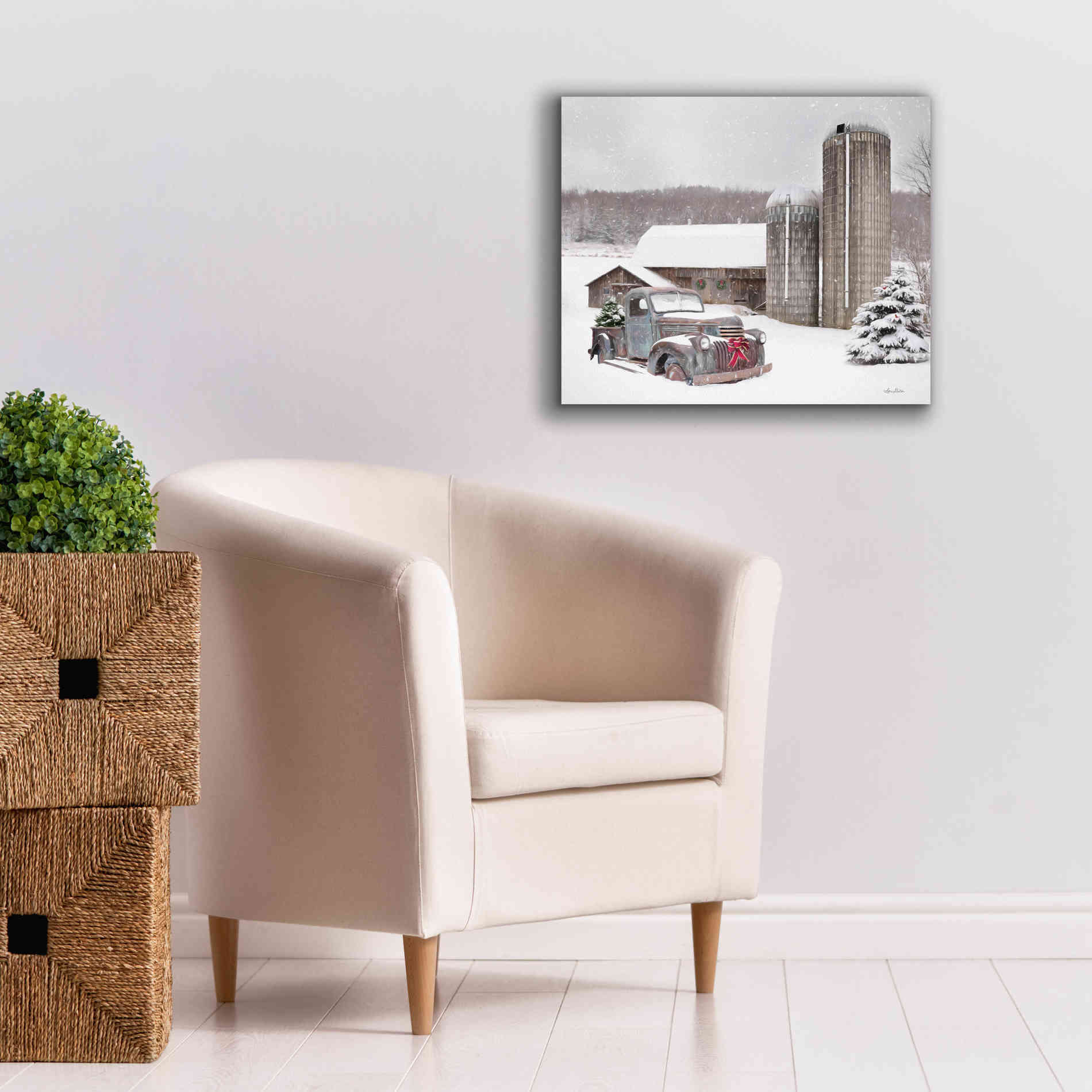 'North Country Christmas' by Lori Deiter, Canvas Wall Art,24 x 20