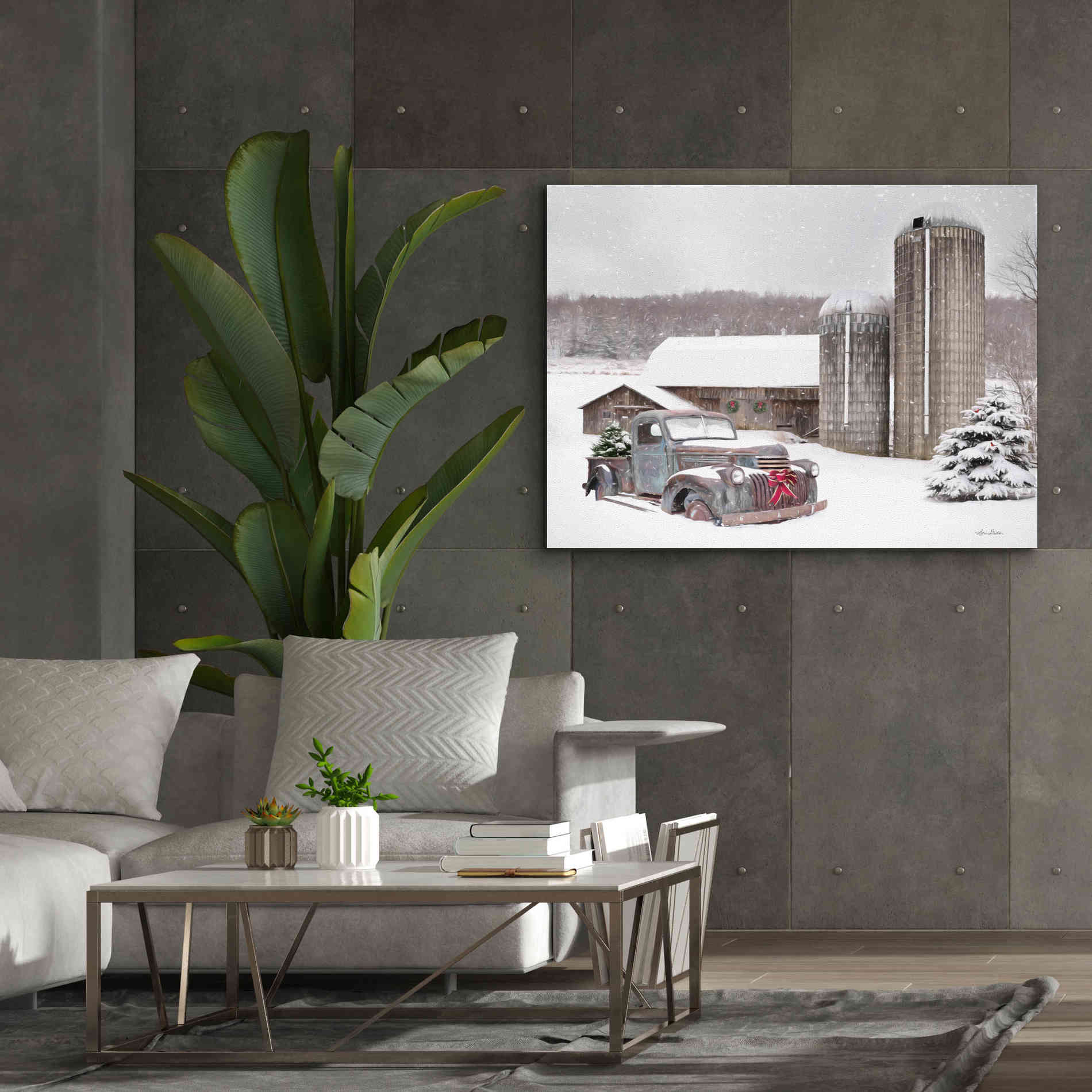 'North Country Christmas' by Lori Deiter, Canvas Wall Art,54 x 40