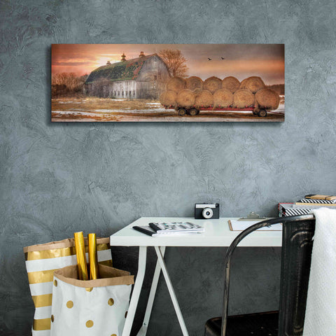 Image of 'Sunset on the Far' by Lori Deiter, Canvas Wall Art,36 x 12