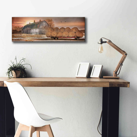 Image of 'Sunset on the Far' by Lori Deiter, Canvas Wall Art,36 x 12