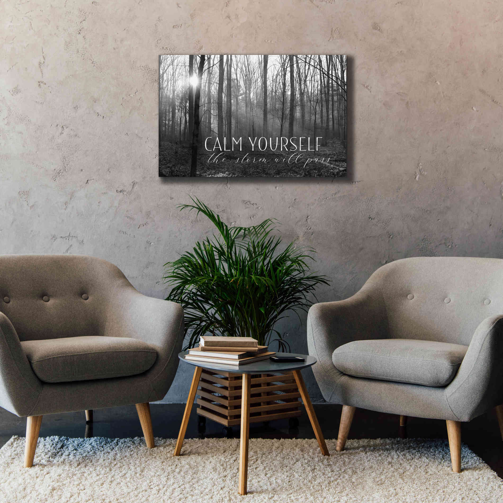 'Calm Yourself' by Lori Deiter, Canvas Wall Art,40 x 26