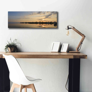 'French Bay Sunrise' by Lori Deiter, Canvas Wall Art,36 x 12
