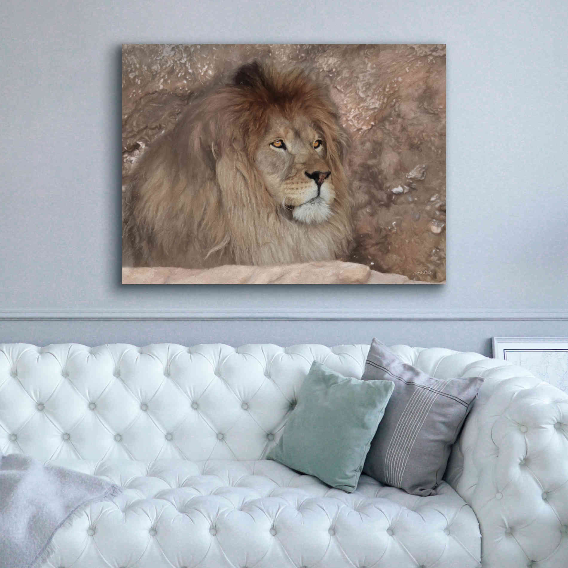 'Leo the Lion' by Lori Deiter, Canvas Wall Art,54 x 40