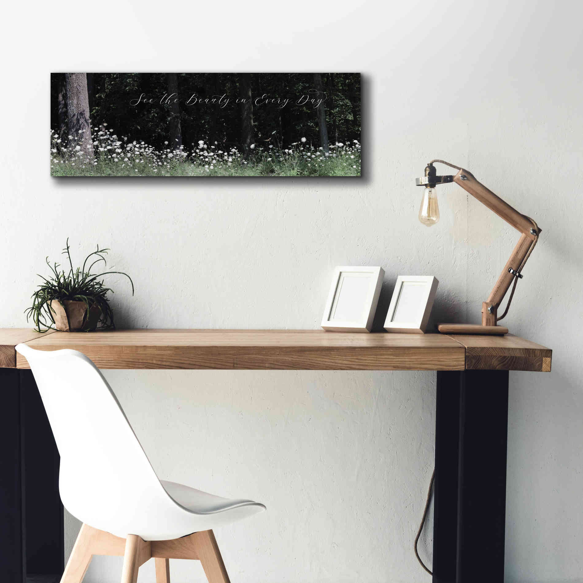 'See the Beauty in Every Day' by Lori Deiter, Canvas Wall Art,36 x 12