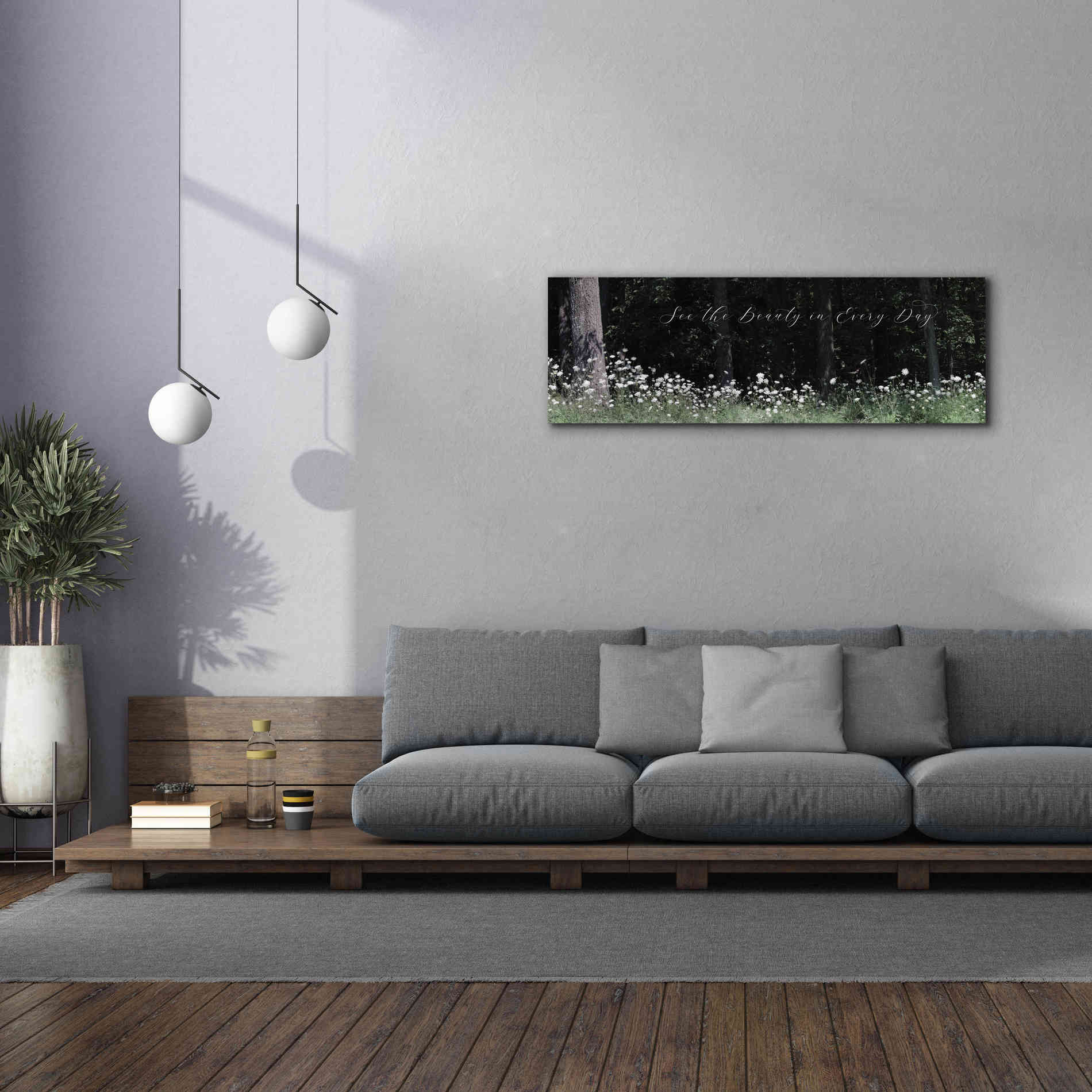 'See the Beauty in Every Day' by Lori Deiter, Canvas Wall Art,60 x 20