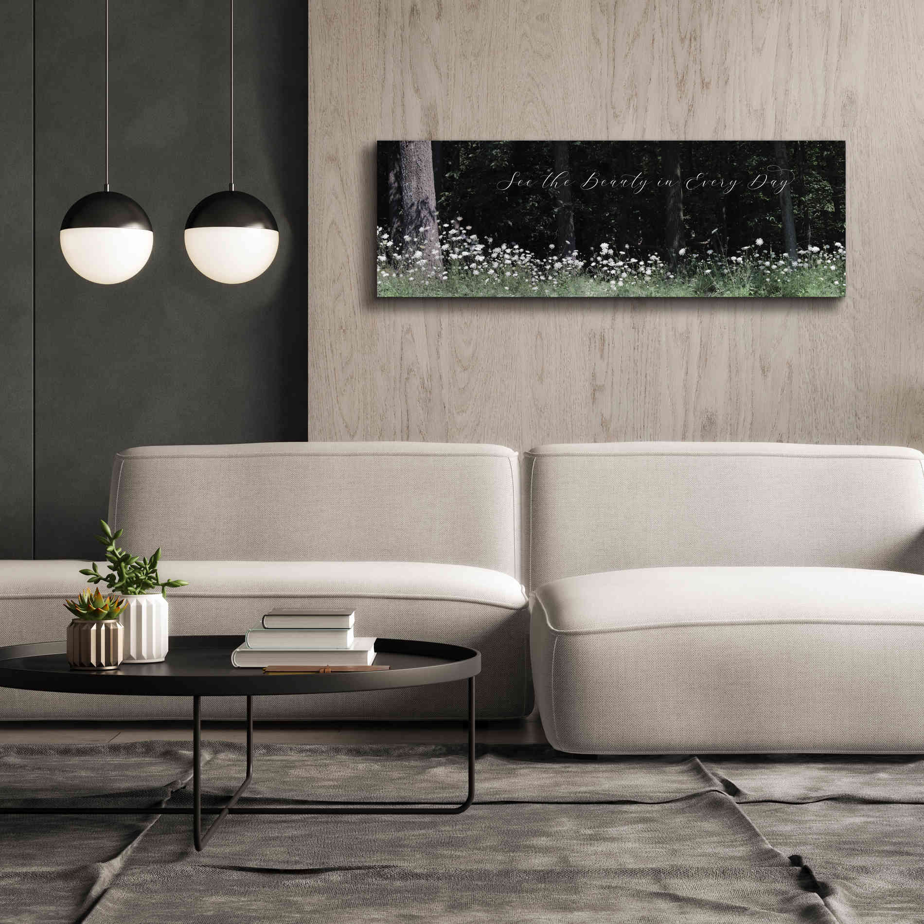 'See the Beauty in Every Day' by Lori Deiter, Canvas Wall Art,60 x 20