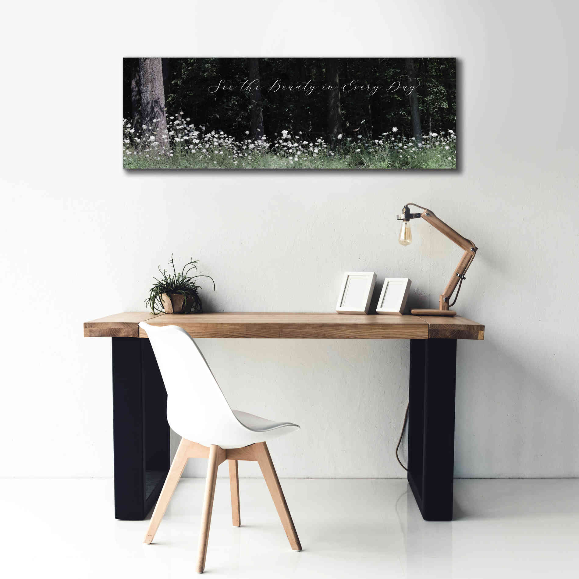 'See the Beauty in Every Day' by Lori Deiter, Canvas Wall Art,60 x 20