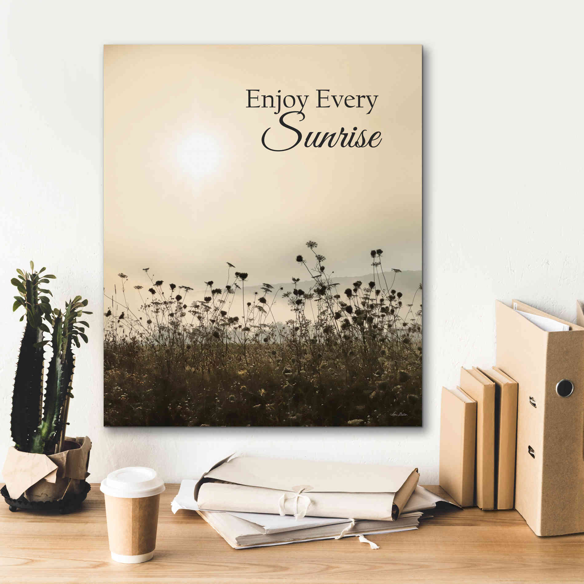 'Enjoy the Sunrise' by Lori Deiter, Canvas Wall Art,20 x 24