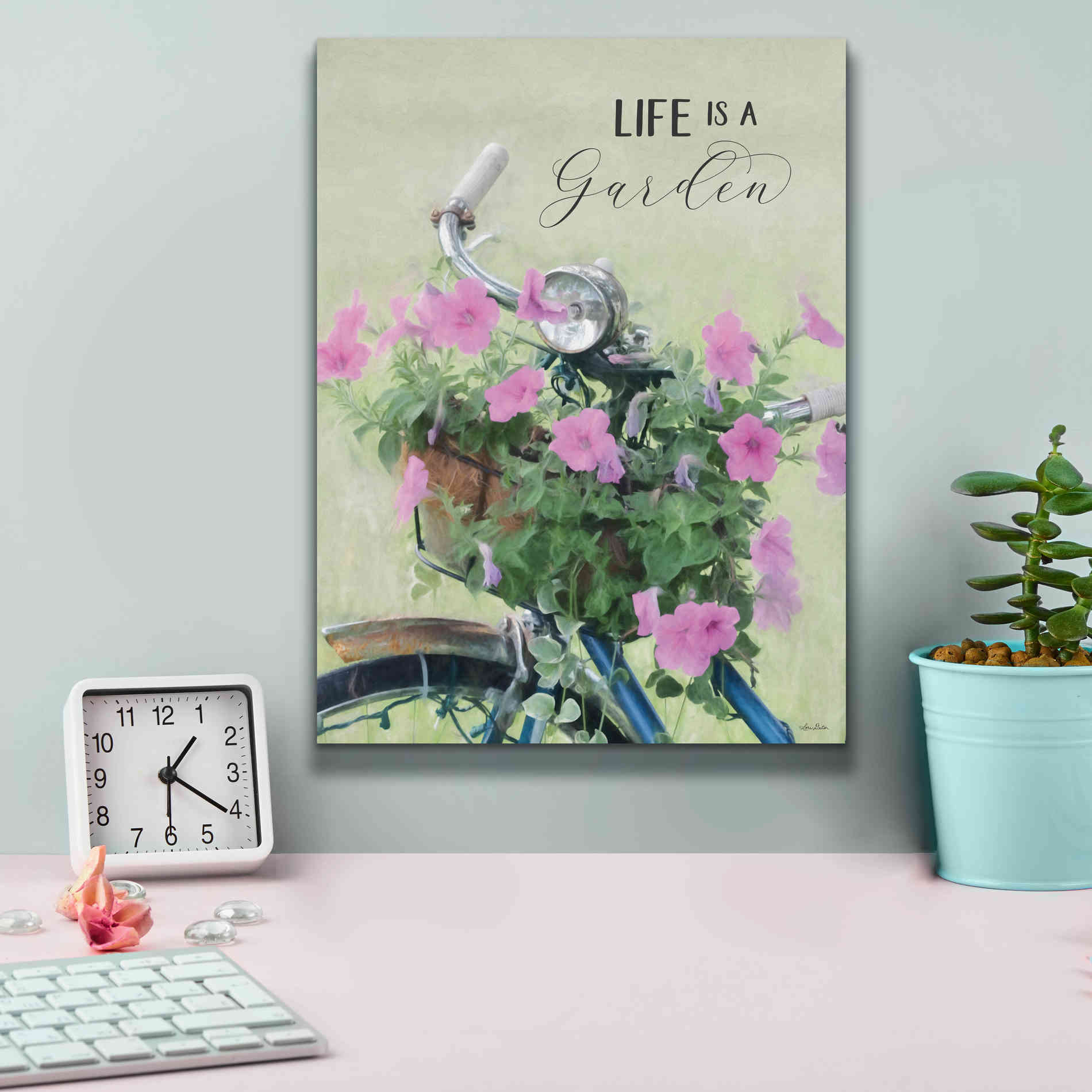 'Life is a Garden' by Lori Deiter, Canvas Wall Art,12 x 16
