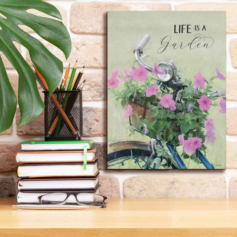 Image of 'Life is a Garden' by Lori Deiter, Canvas Wall Art,12 x 16