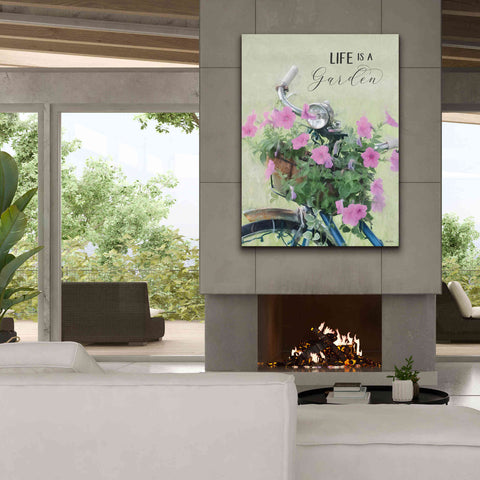 Image of 'Life is a Garden' by Lori Deiter, Canvas Wall Art,40 x 54