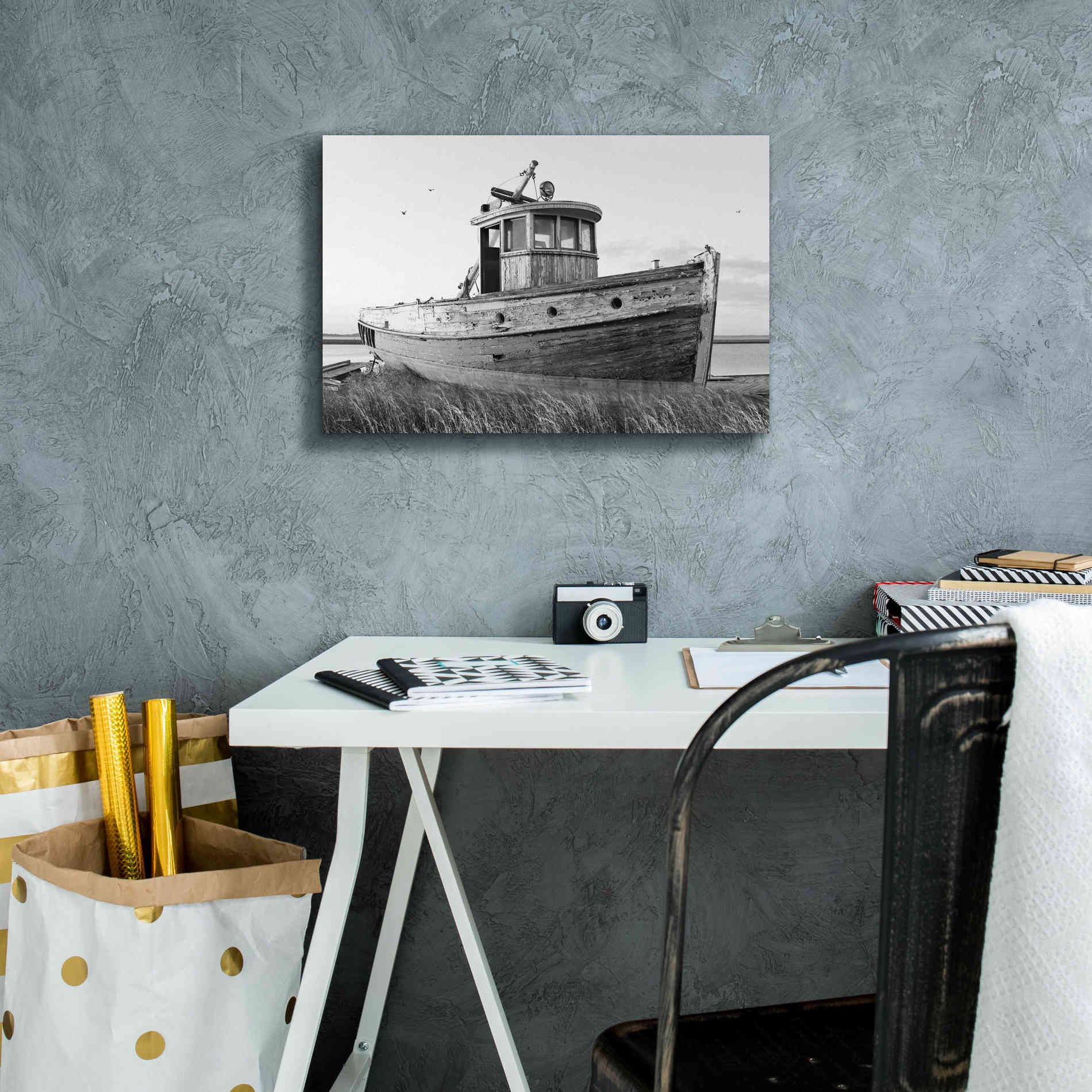 'This Old Boat I' by Lori Deiter, Canvas Wall Art,18 x 12