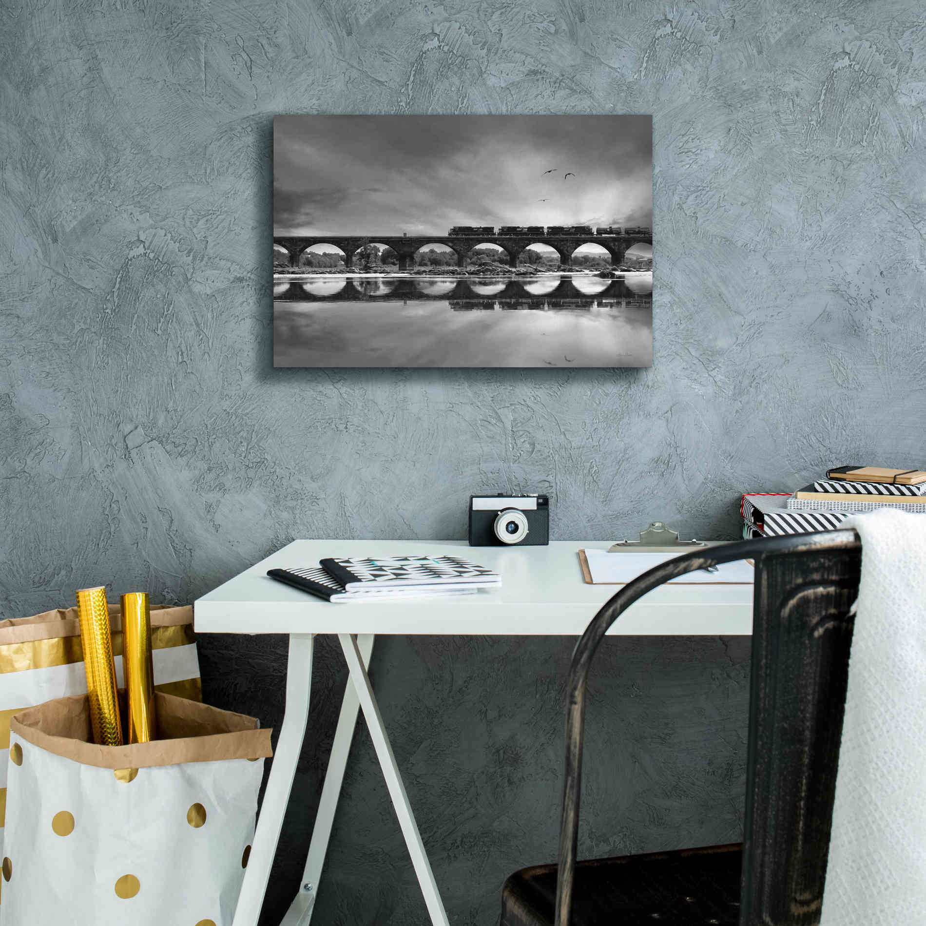'All Aboard' by Lori Deiter, Canvas Wall Art,18 x 12