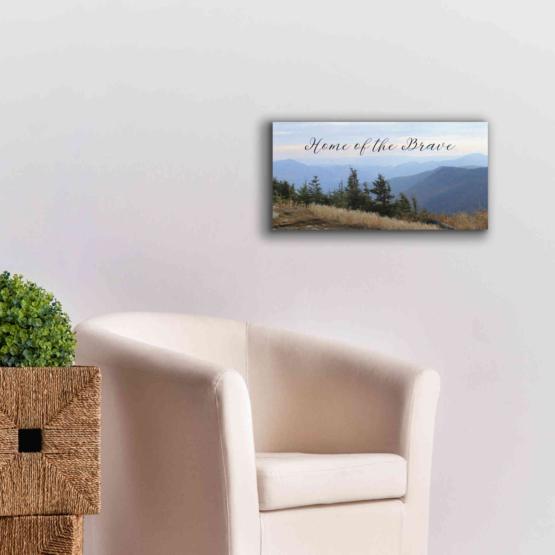 'Home of the Brave' by Lori Deiter, Canvas Wall Art,24 x 12