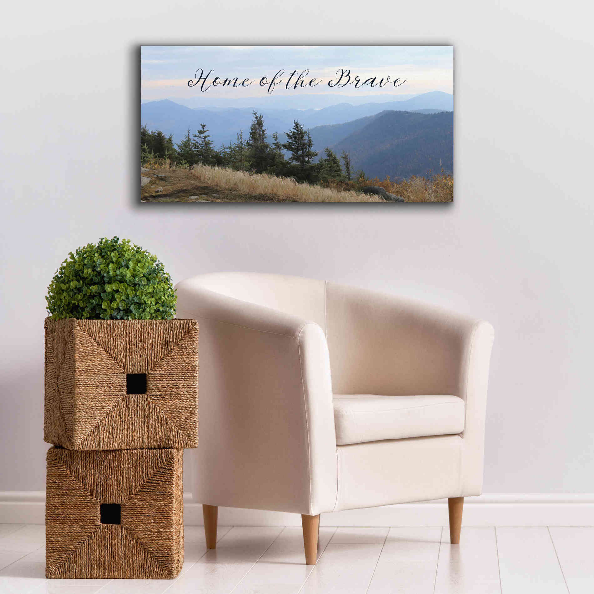 'Home of the Brave' by Lori Deiter, Canvas Wall Art,40 x 20