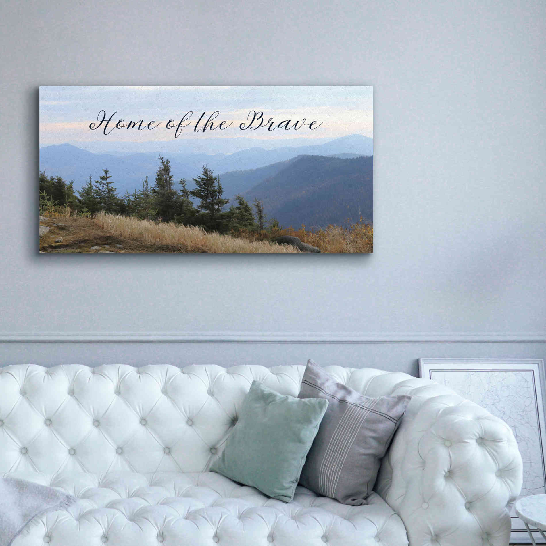 'Home of the Brave' by Lori Deiter, Canvas Wall Art,60 x 30