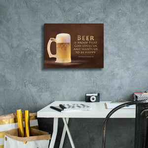 'Be Happy' by Lori Deiter, Canvas Wall Art,16 x 12
