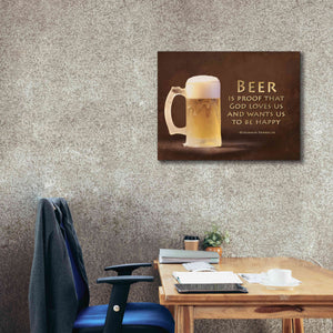 'Be Happy' by Lori Deiter, Canvas Wall Art,34 x 26