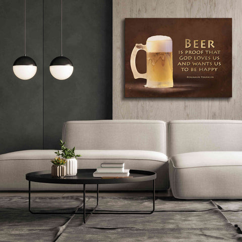 Image of 'Be Happy' by Lori Deiter, Canvas Wall Art,54 x 40