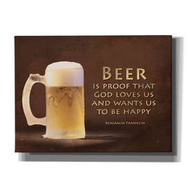 'Be Happy' by Lori Deiter, Canvas Wall Art