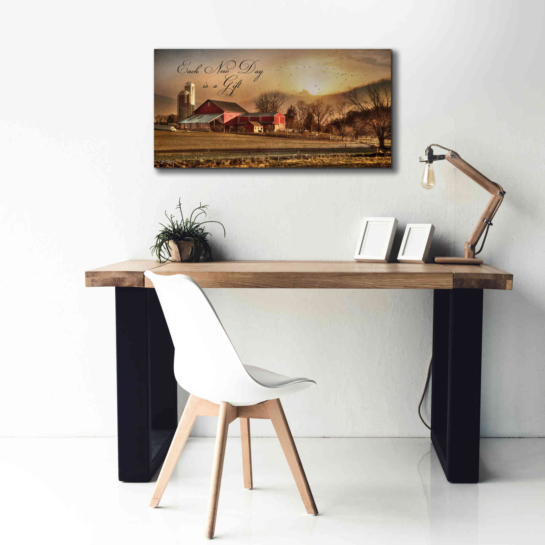 'Each New Day' by Lori Deiter, Canvas Wall Art,40 x 20