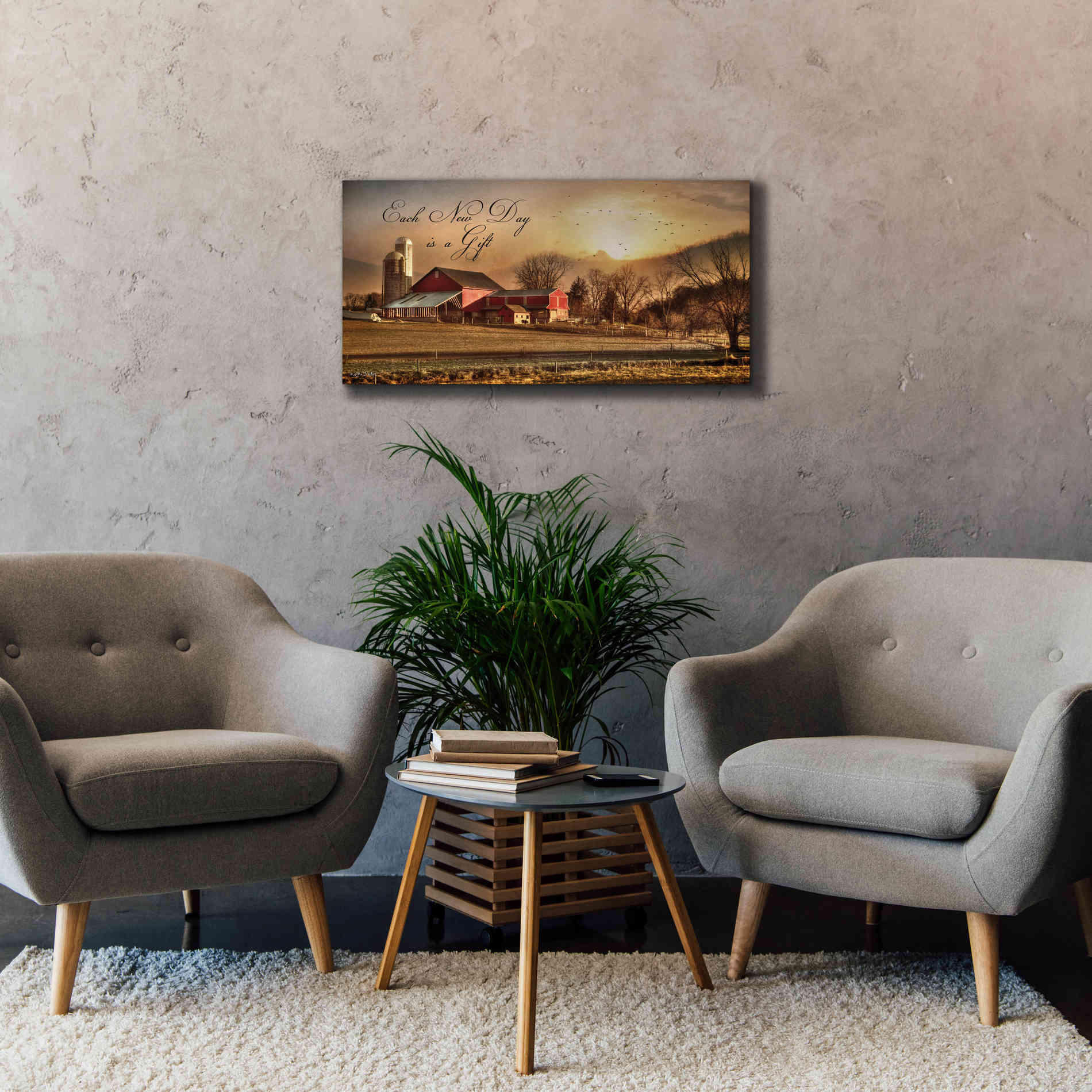 'Each New Day' by Lori Deiter, Canvas Wall Art,40 x 20