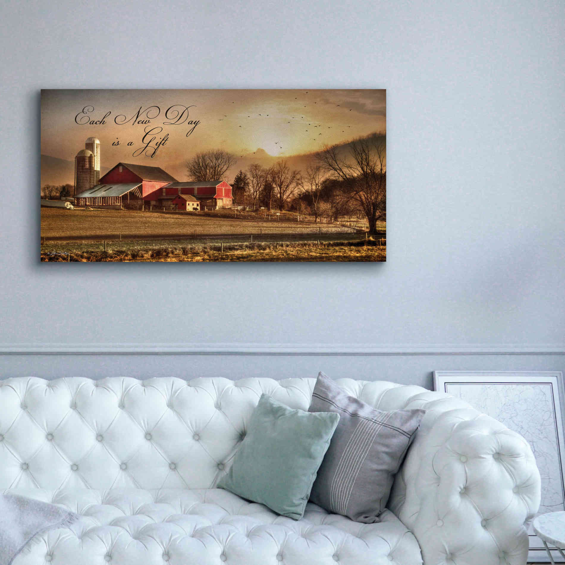 'Each New Day' by Lori Deiter, Canvas Wall Art,60 x 30
