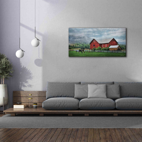 Image of 'Grazin' Time' by Lori Deiter, Canvas Wall Art,60 x 30
