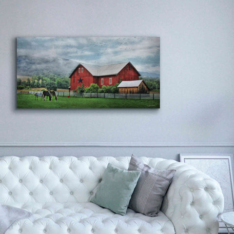 Image of 'Grazin' Time' by Lori Deiter, Canvas Wall Art,60 x 30
